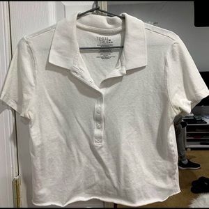 Cropped Polo Shirt